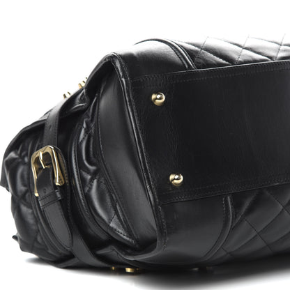 Burberry Calfskin Quilted XL Manor Tote Black 9 of 15