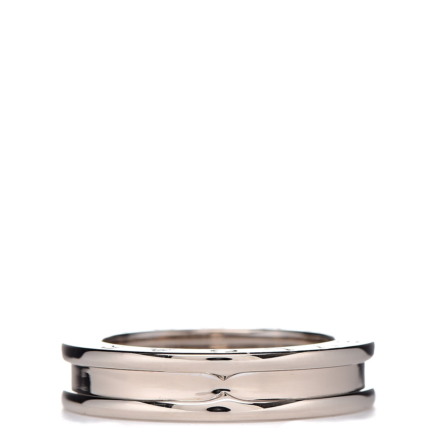 Bulgari 18K White Gold B.Zero1 One-Band Ring 52 6 2 of 9