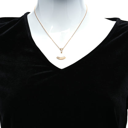 Bulgari 18K Rose Gold Diamond Large Mother of Pearl Divas' Dream Pendant Necklace 2 of 7