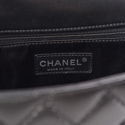 Chanel Lambskin Quilted Jumbo Easy Carry Flap Black 6 of 13