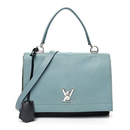 Louis Vuitton Soft Calfskin Lockme II Top Handle Sky 1 of 16