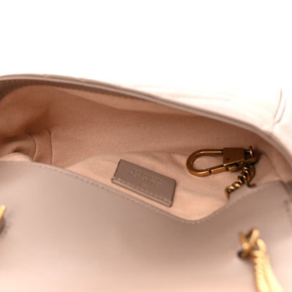 Gucci Calfskin Matelasse Super Mini GG Marmont Shoulder Bag Porcelain Rose 5 of 10