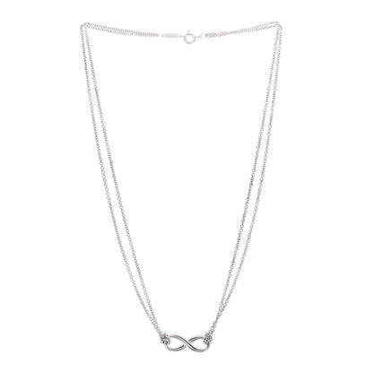 Tiffany Sterling Silver Infinity Pendant Necklace 3 of 5