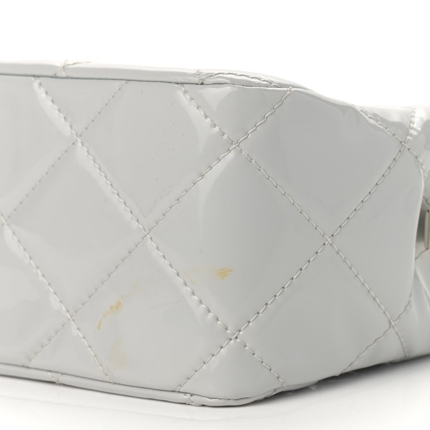 Chanel Vinyl Quilted In the Business Camera Case Light Grey 9 of 15