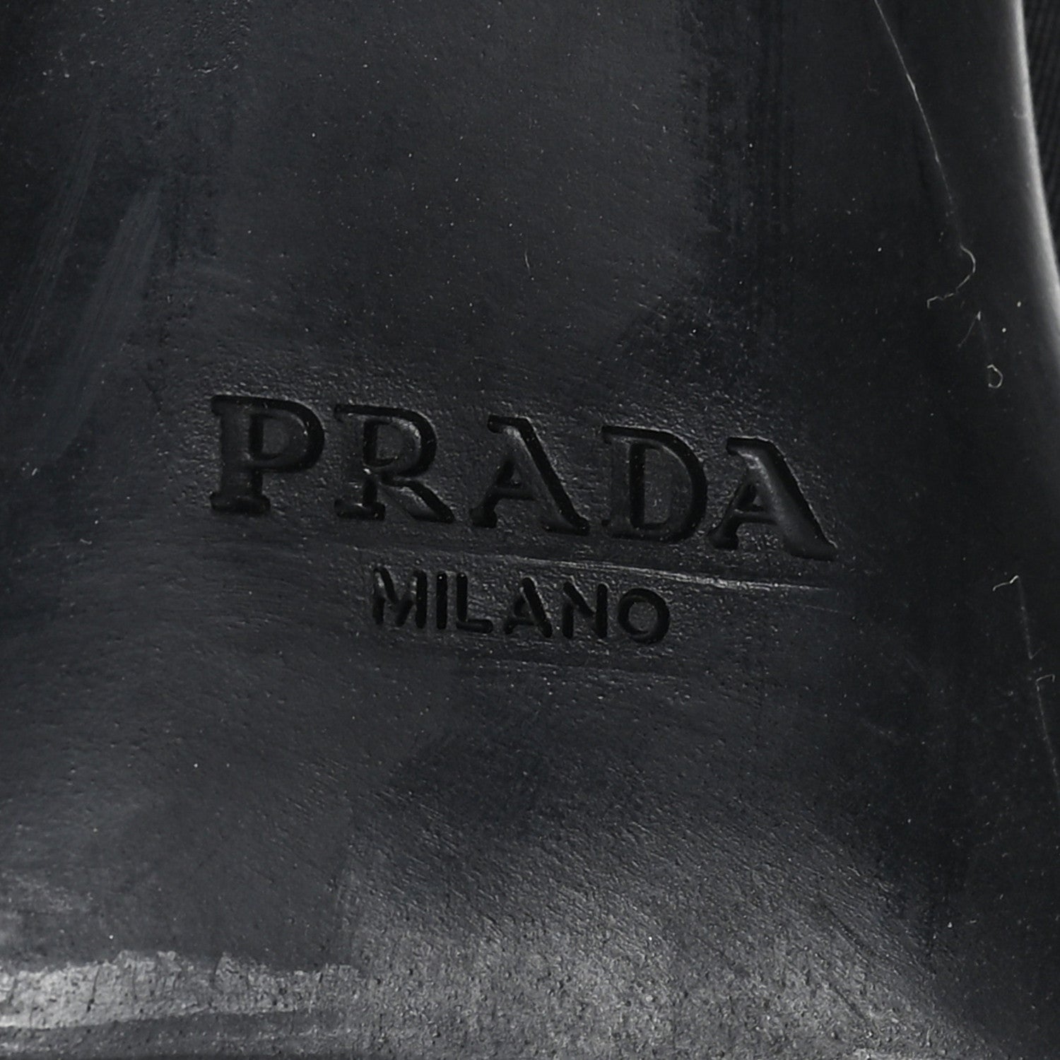 Prada Spazzolato Re-Nylon Metal Triangle Logo 110mm Ankle Boots 37 Black 7 of 9