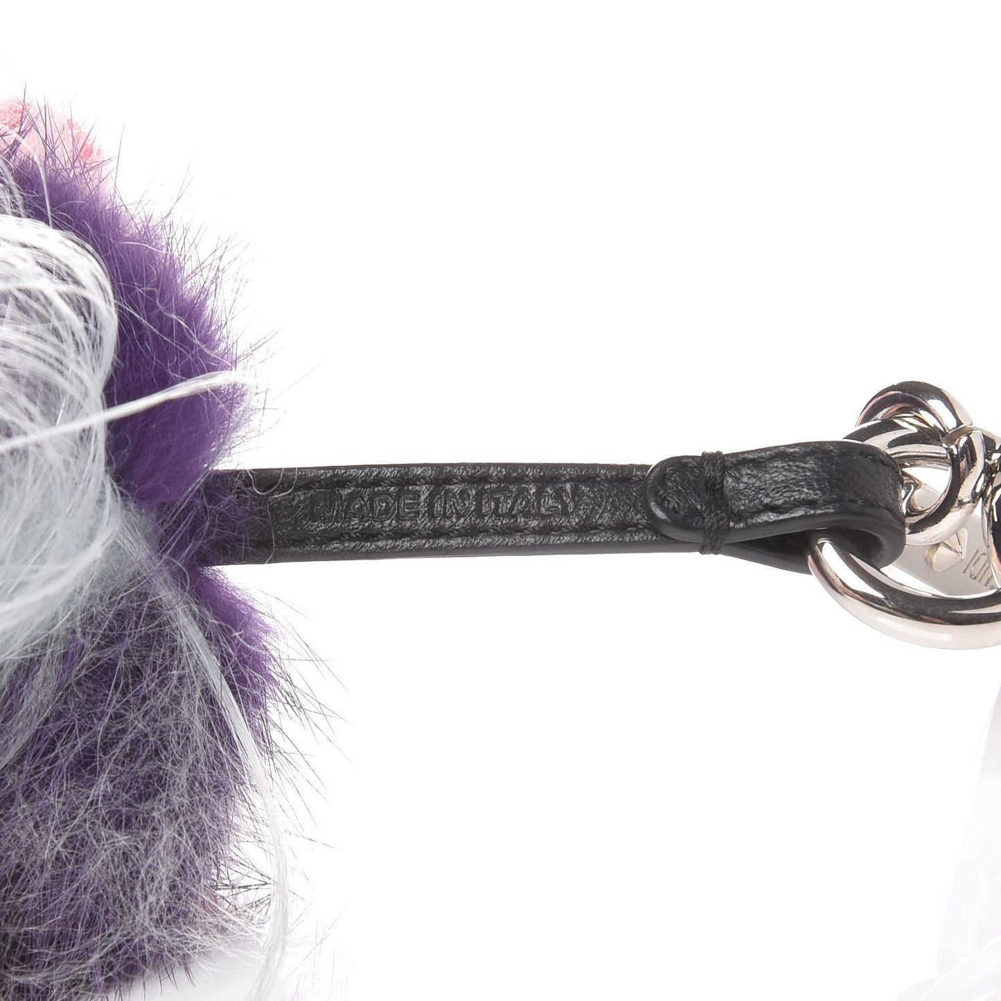 Fox Fur Monster Flowery Mini Bag Bug Charm Viola Acqua Multicolor