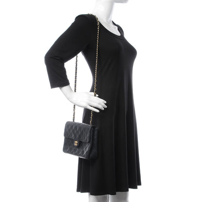 Chanel Lambskin Quilted Mini Square Flap Bag Navy 2 of 16