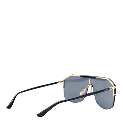 Gucci Metal Rimless Square Sunglasses GG0291S Black Gold 4 of 7