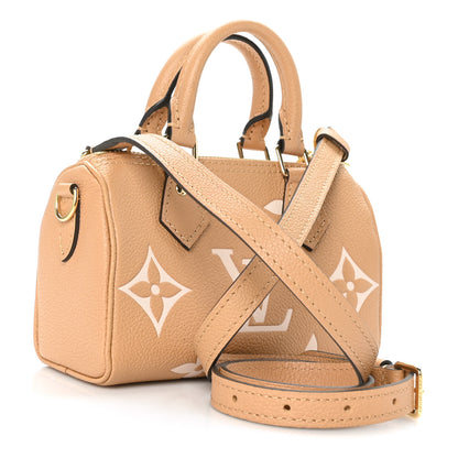 Louis Vuitton Empreinte Monogram Giant Nano Speedy Arizona Creme 3 of 8