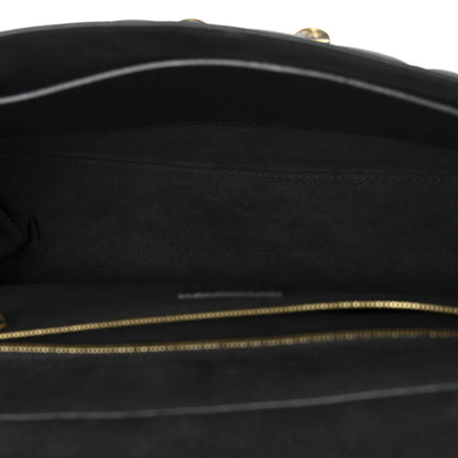 Louis Vuitton Lambskin Flower Quilted Twist Shoulder Bag GM Black 4 of 12