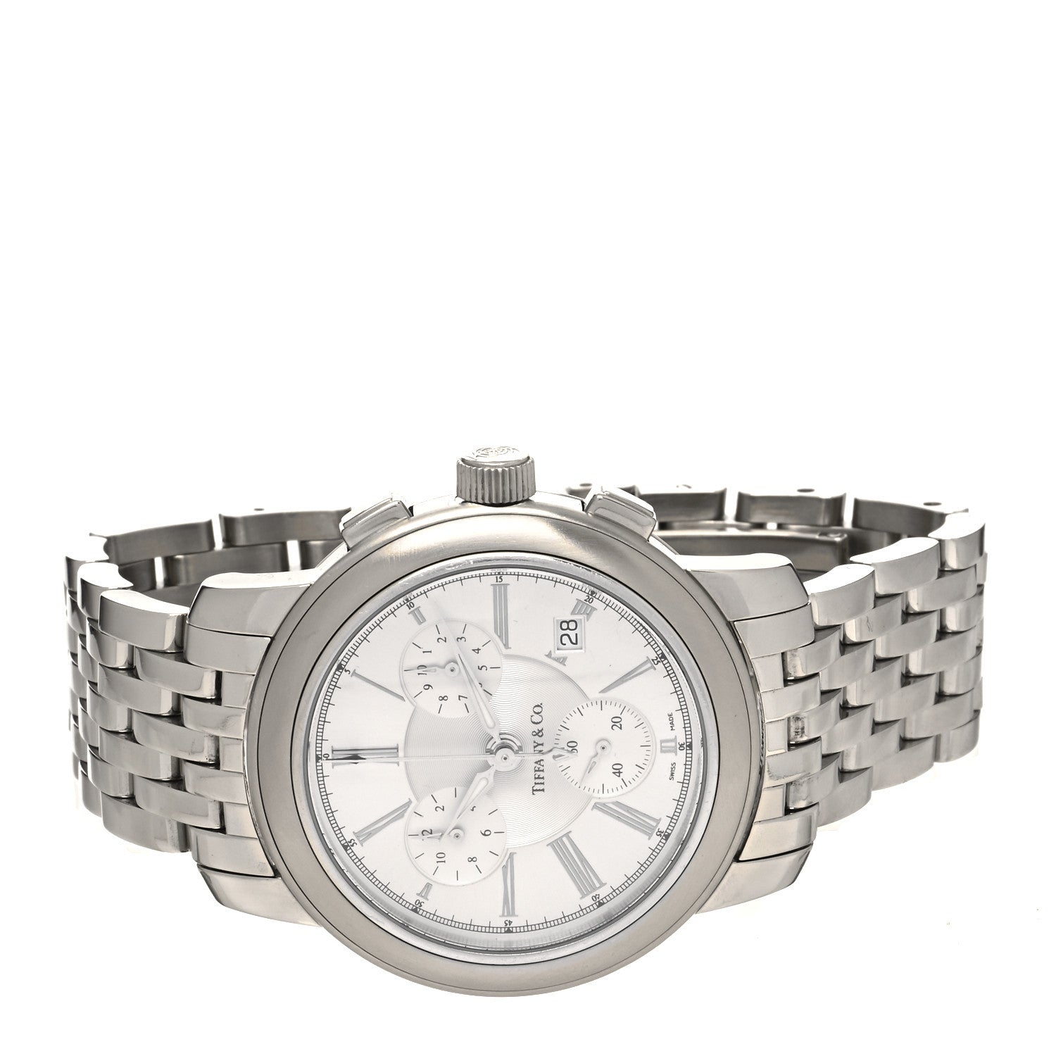 Tiffany Stainless Steel 42mm Mark Atlas Chronograph Quartz Watch 2 of 4
