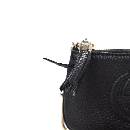 Gucci Pebbled Calfskin Soho Key Case Black 6 of 6