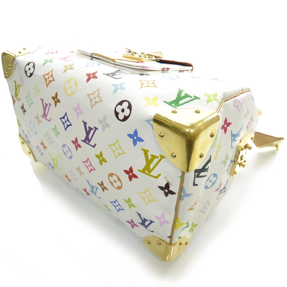 Monogram Multicolor Speedy 30 White