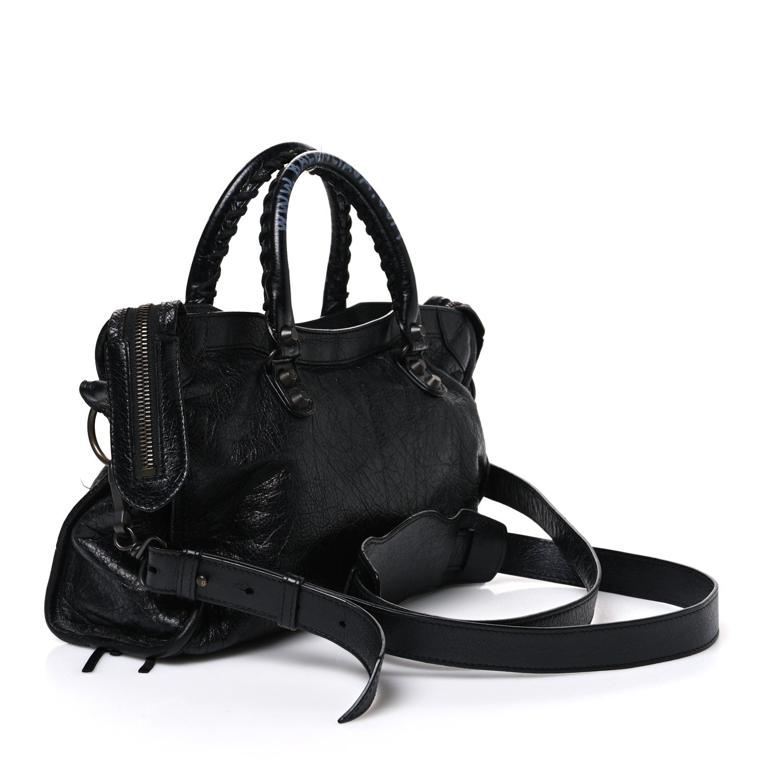 Balenciaga Agneau Classic Hardware Graffiti Handles S City Black 4 of 12