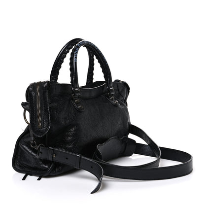 Balenciaga Agneau Classic Hardware Graffiti Handles S City Black 4 of 12