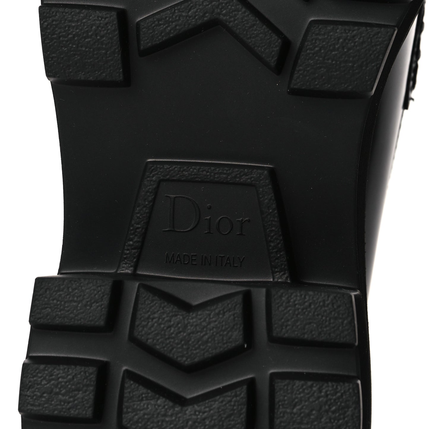 Brushed Calfskin Dior Code Lug Sole Platform 35mm Loafers 37 Black