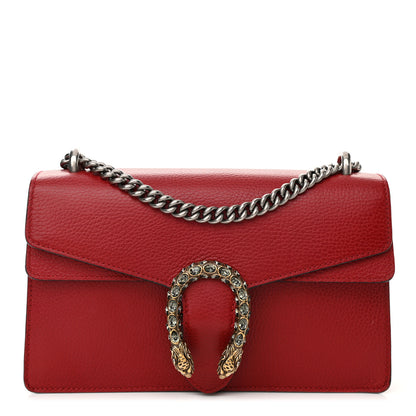 Gucci Dollar Calfskin Swarovski Crystal Small Dionysus Shoulder Bag Hibiscus Red 1 of 14