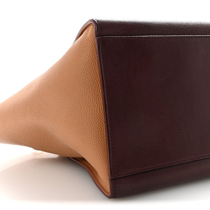 Celine Satin Baby Grained Calfskin Small Tri-Color Trapeze Carmin 8 of 9