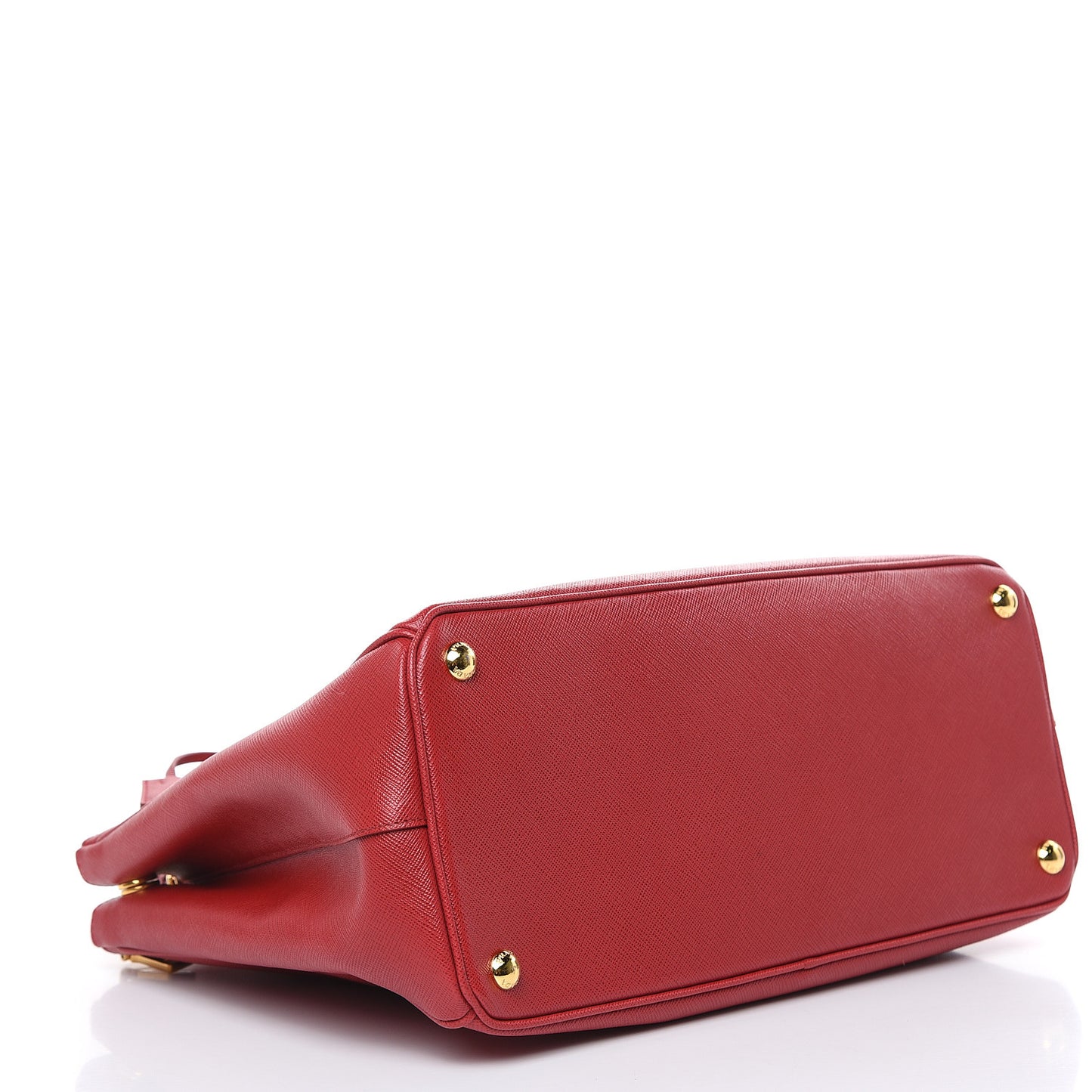 Saffiano Medium Galleria Double Zip Tote Fuoco