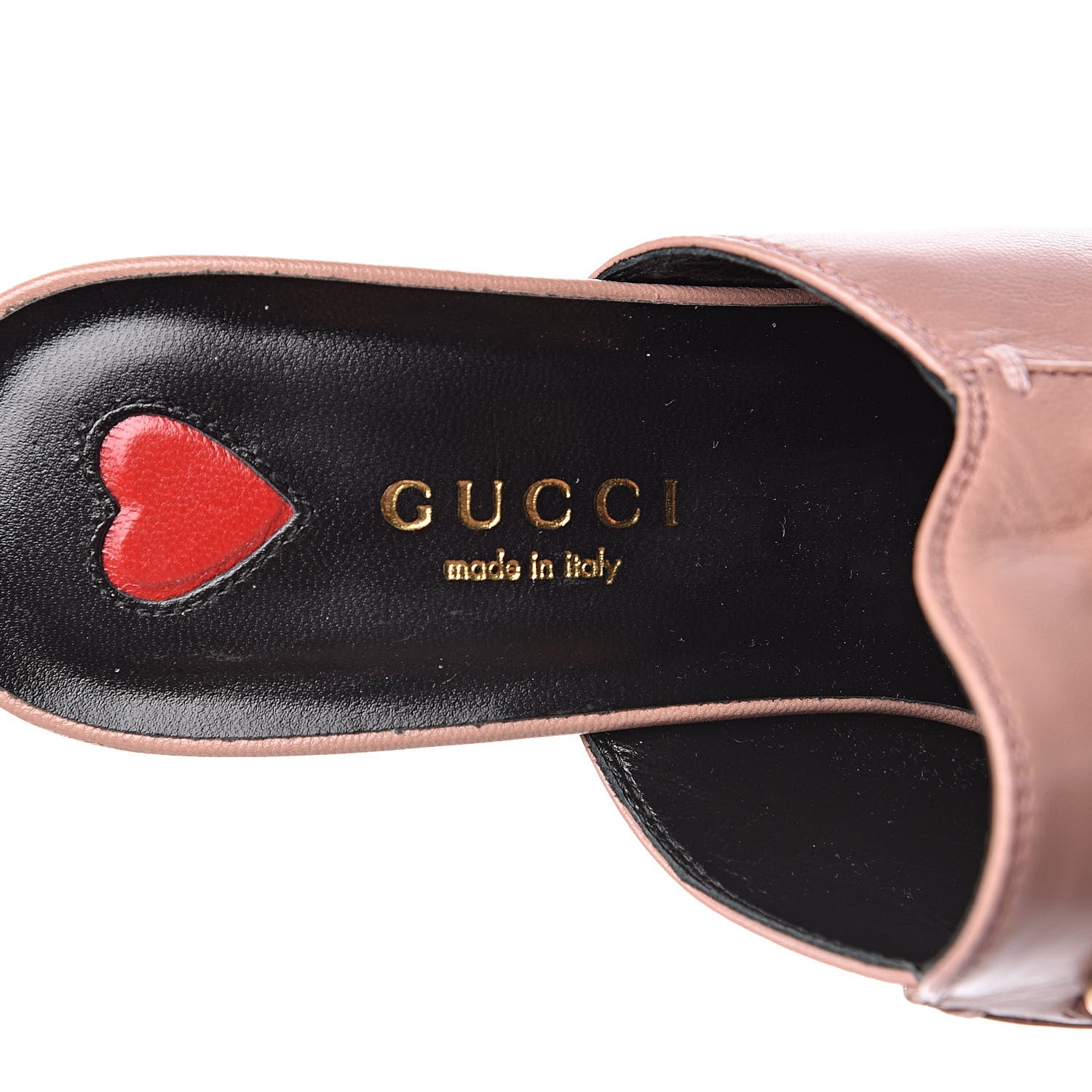 Gucci Malaga Kid Horsebit Princetown Mid Heel Mules 36 Crystal Pink 8 of 10