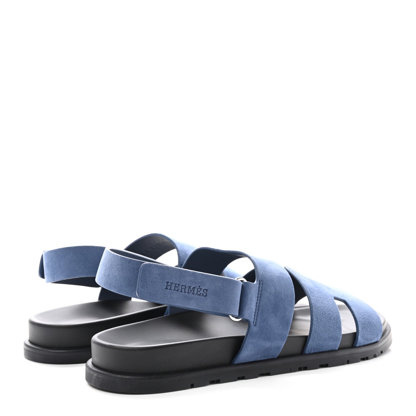 Suede Goatskin Mens Genius Sandals 43 Bleu Celeste