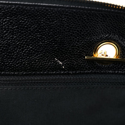 Chanel Caviar Large CC Shoulder Bag Black 11 of 18