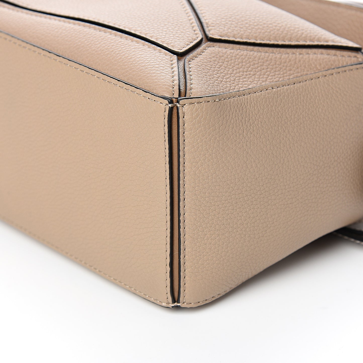 Grained Calfskin Small Puzzle Bag Sand Mink