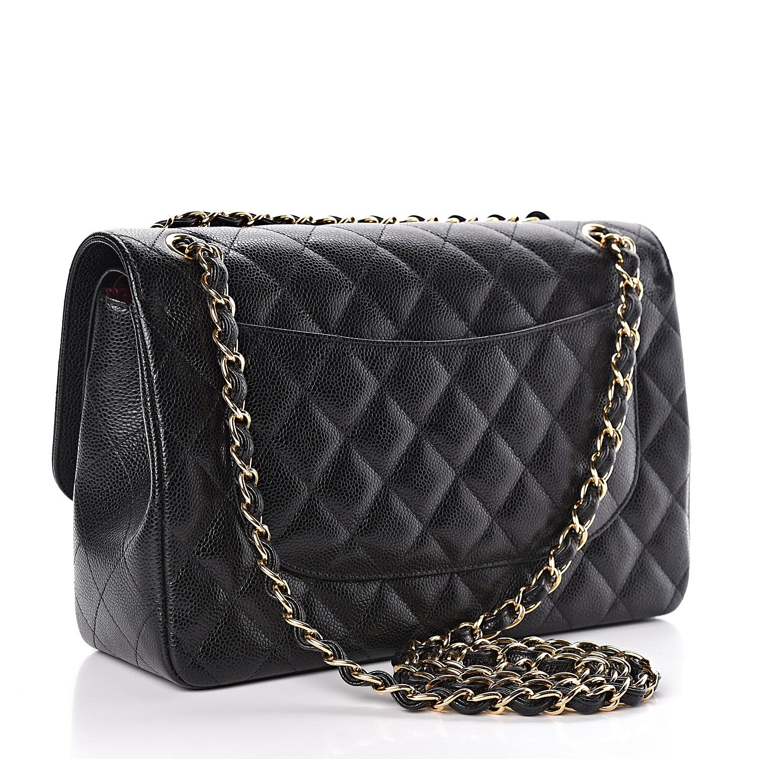 Chanel Caviar Quilted Jumbo Double Flap Black 3 of 11