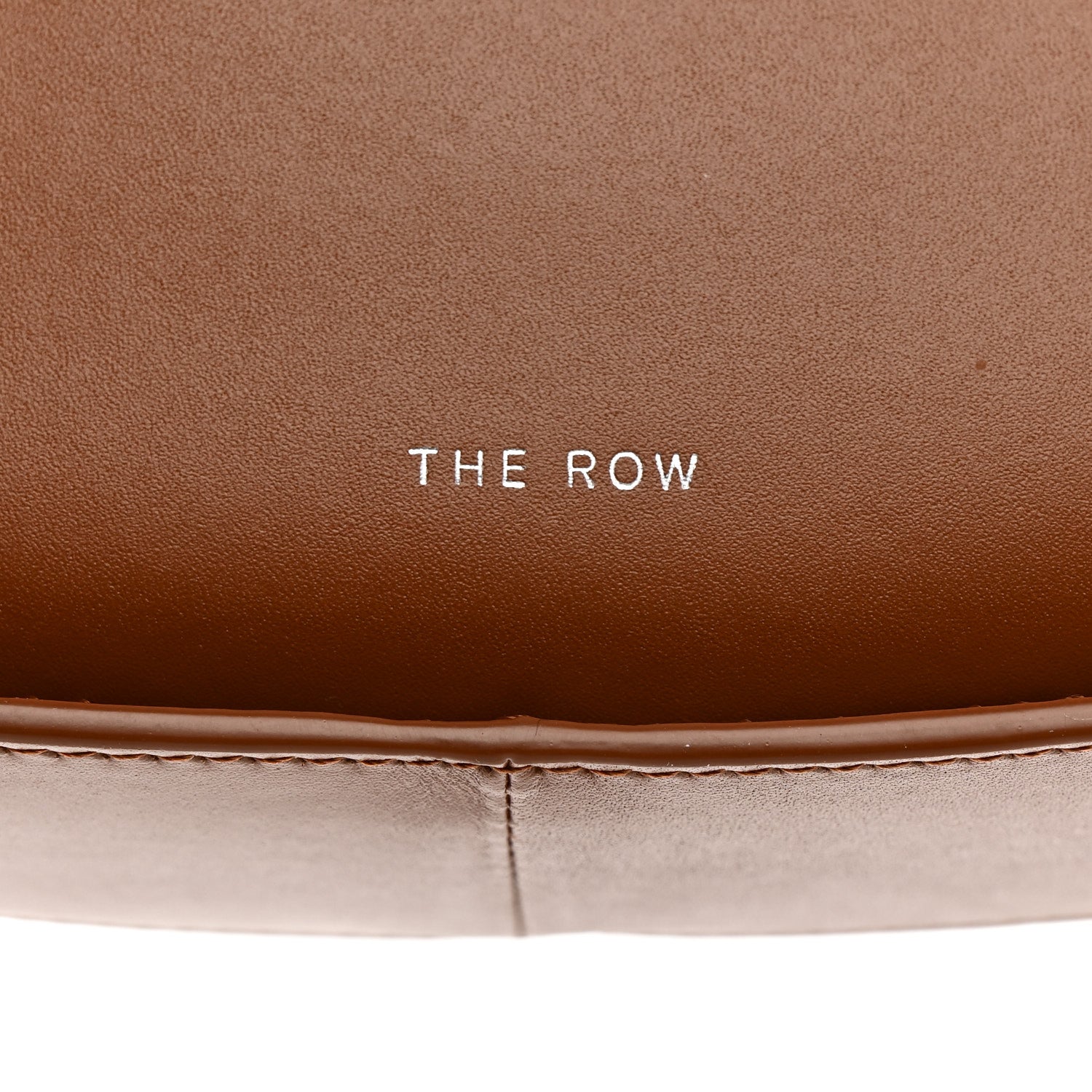 The Row Smooth Calfskin Half Moon Shoulder Bag Chestnut 7 of 11