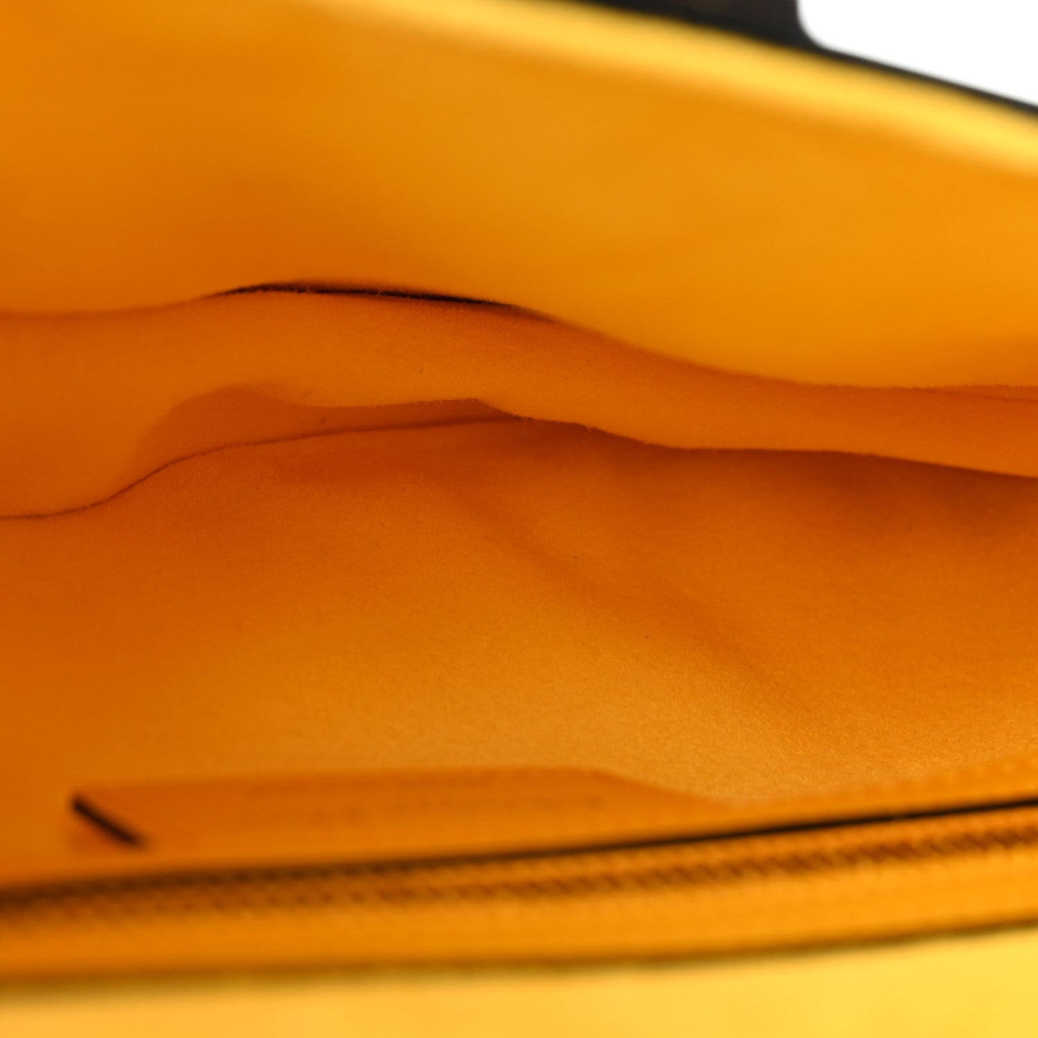 Christian Dior Calfskin Calfskin Saddle Bag With Strap Yellow 5 of 11