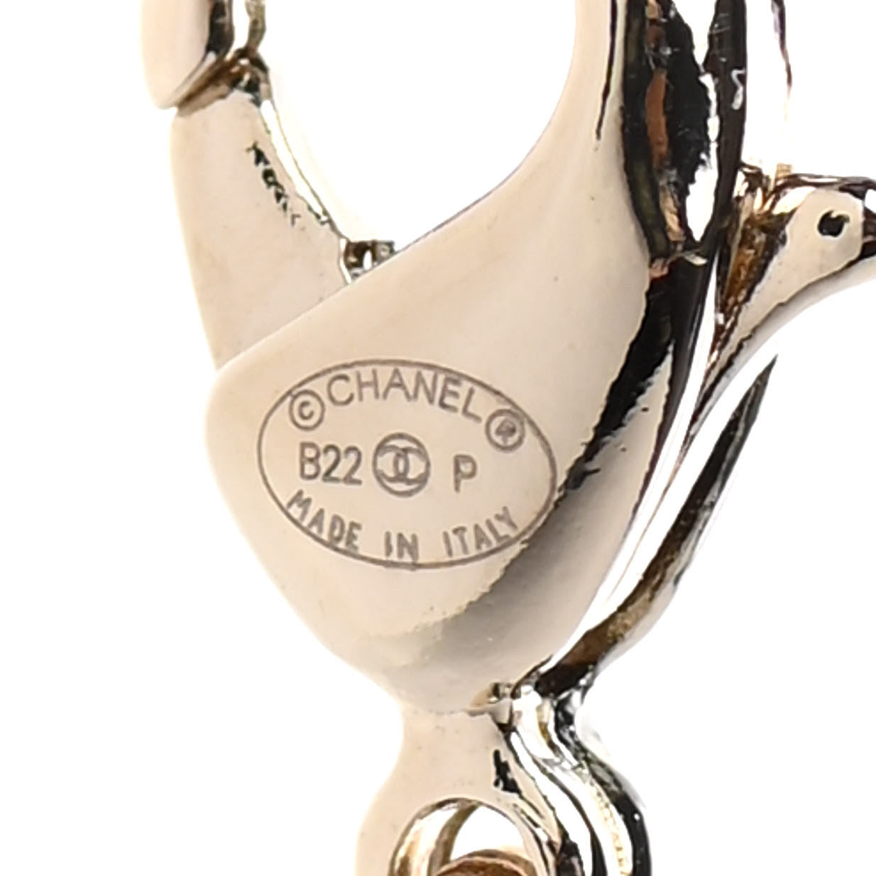 Chanel CC Heart Chain Pendant Necklace Gold 6 of 6