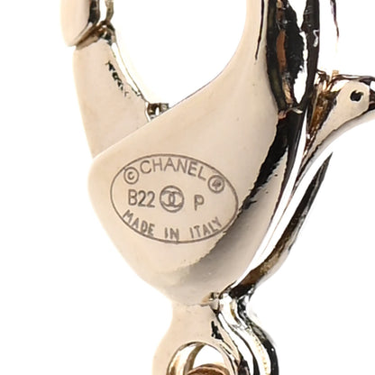 Chanel CC Heart Chain Pendant Necklace Gold 6 of 6