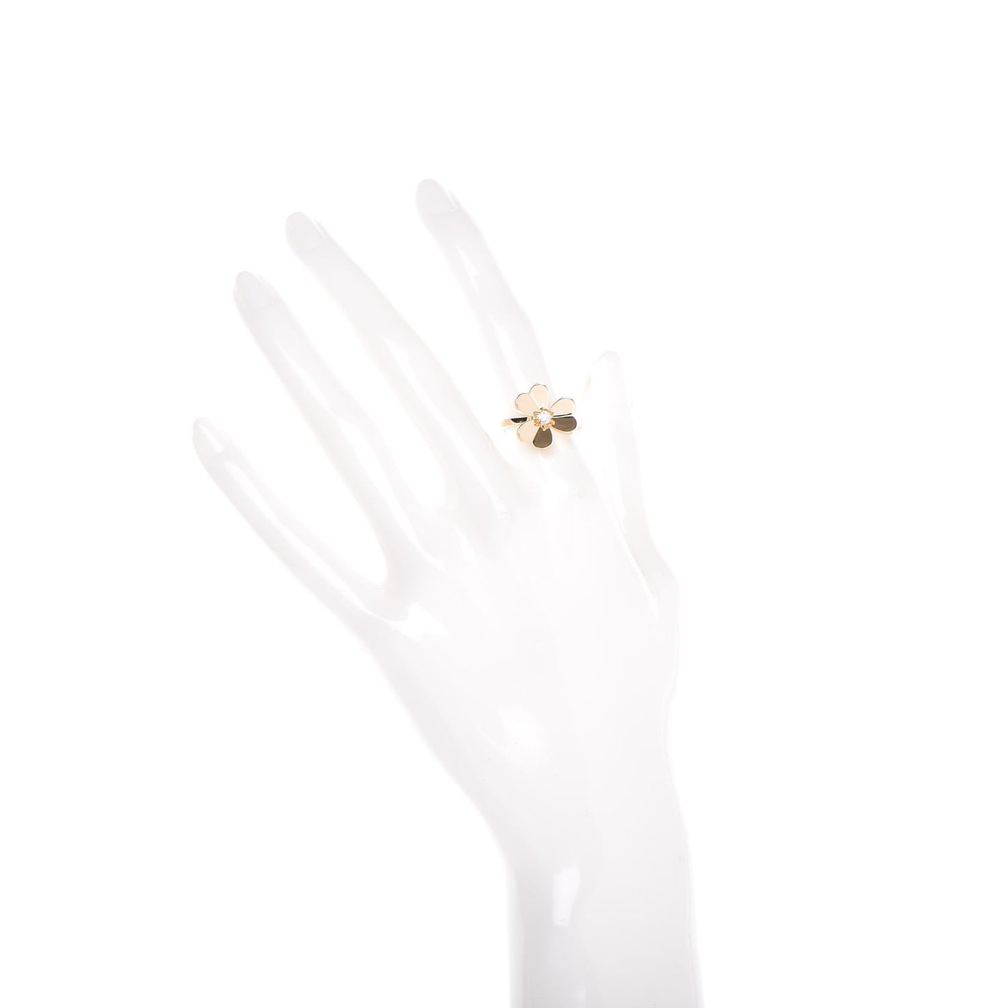 18K Yellow Gold Diamond Small Frivole Ring 50 5.25
