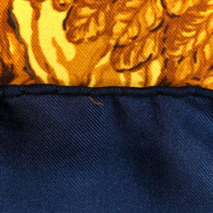 Chanel Silk Floral Chain Scarf Blue 4 of 4