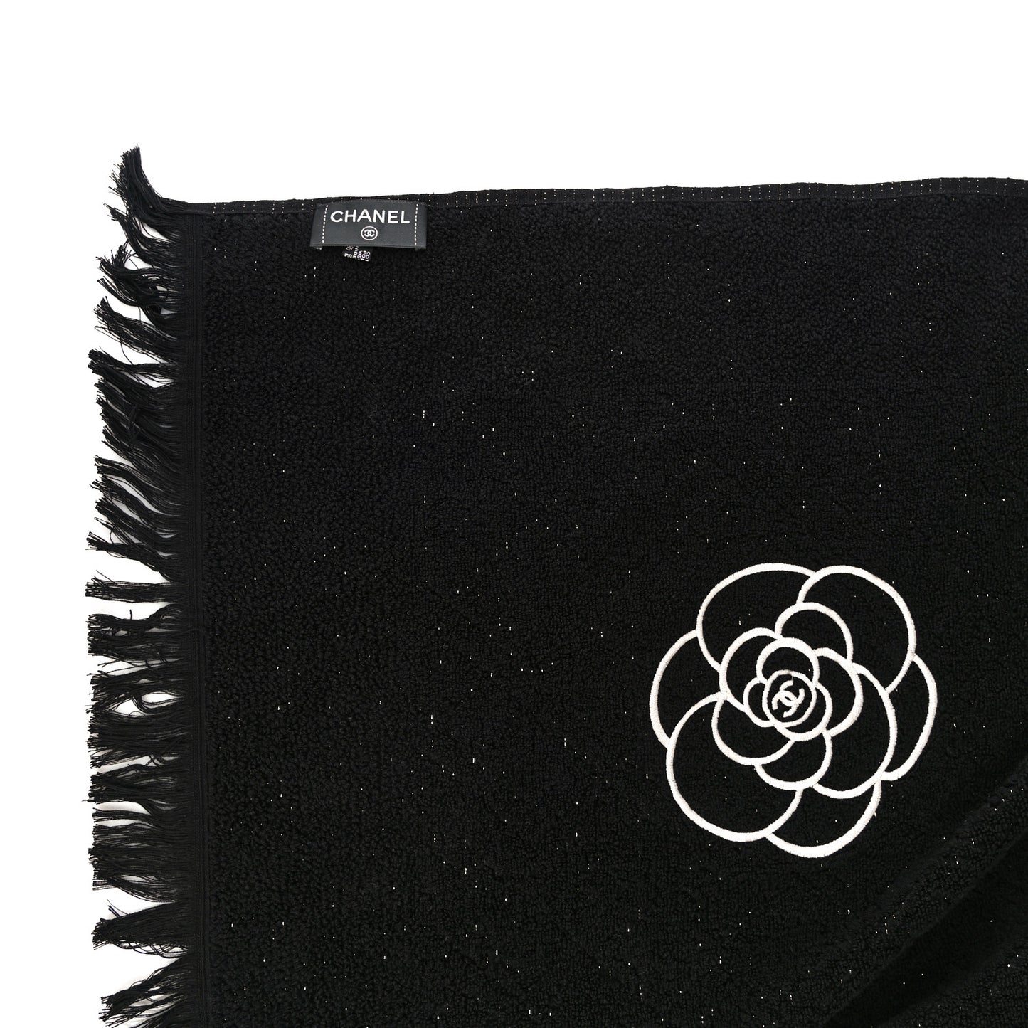 Terry Cotton CC Beach Tote Towel Set Black