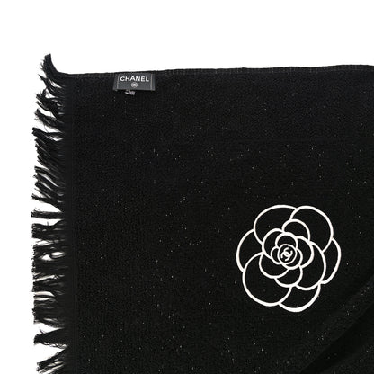 Chanel Terry Cotton CC Beach Tote Towel Set Black 11 of 16