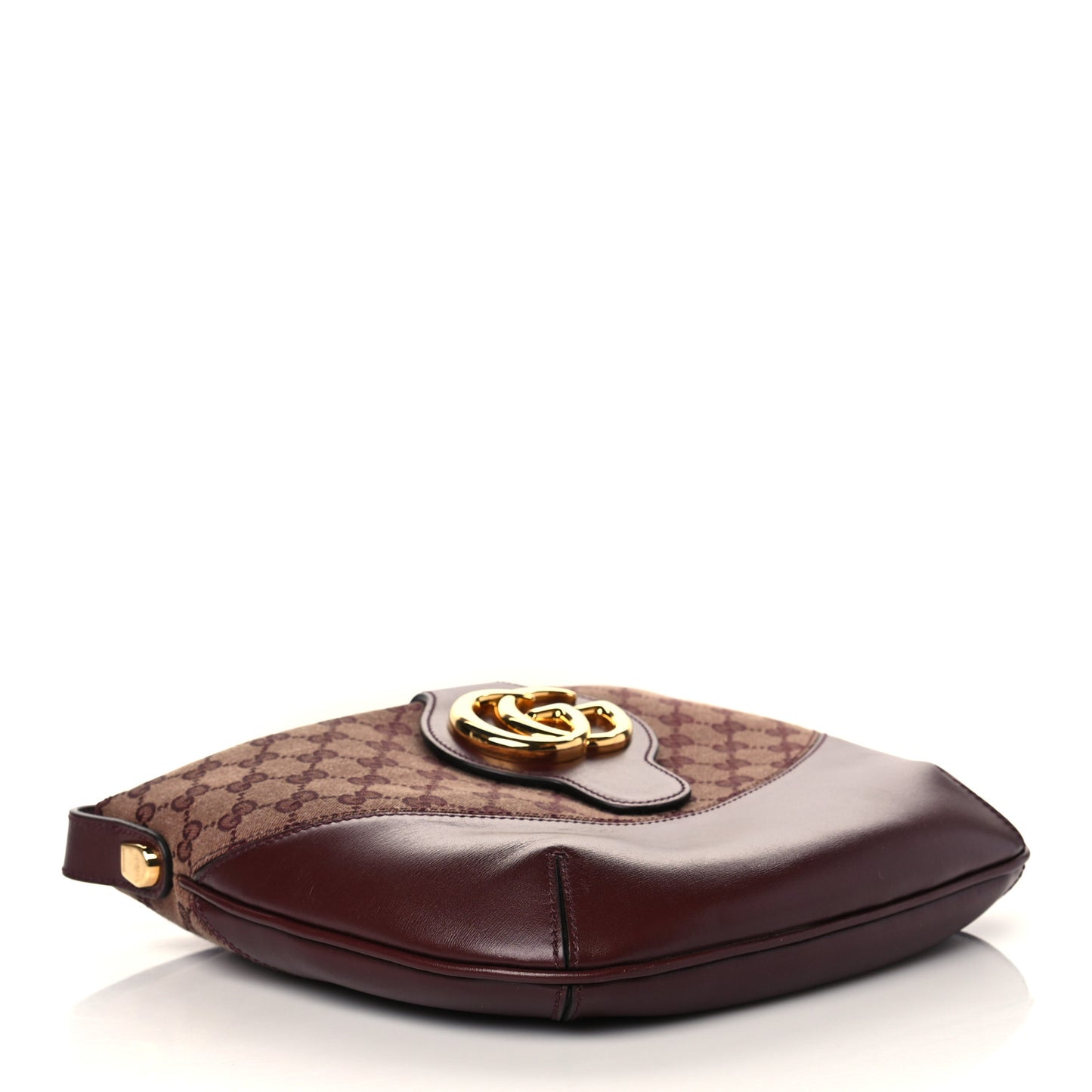 GG Monogram Calfskin Medium Arli Shoulder Bag Sahara Rubino Chardonnay
