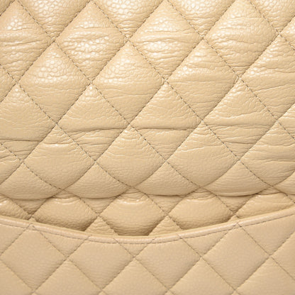 Chanel Caviar Quilted Medium Double Flap Beige Clair 10 of 10