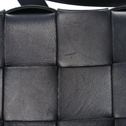 Bottega Veneta Lambskin Maxi Intrecciato Cassette Crossbody Bag Black 10 of 21