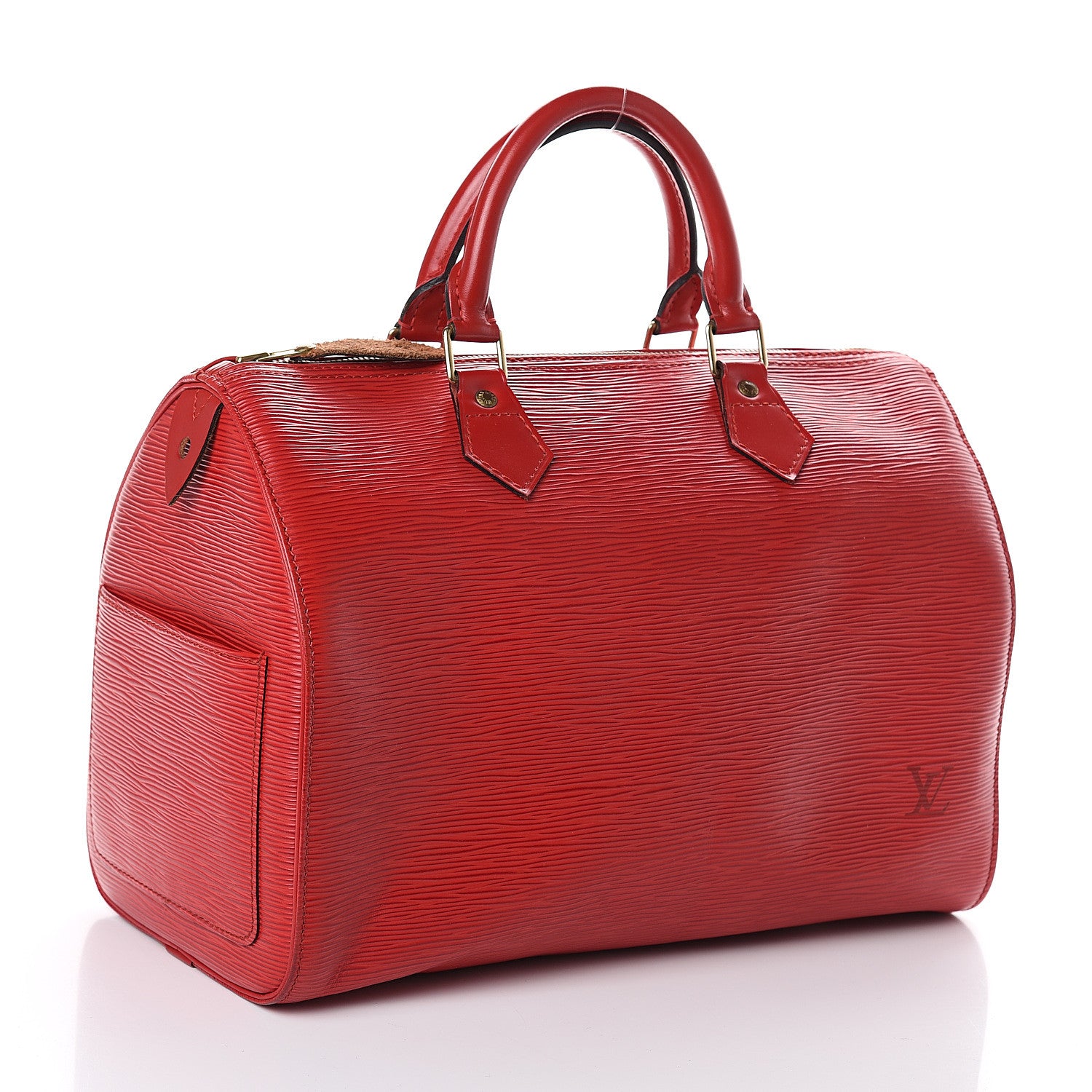 Louis Vuitton Epi Speedy 30 Castillan Red 2 of 7