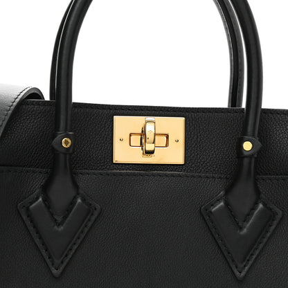 Louis Vuitton Calfskin Monogram On My Side PM Black 7 of 9