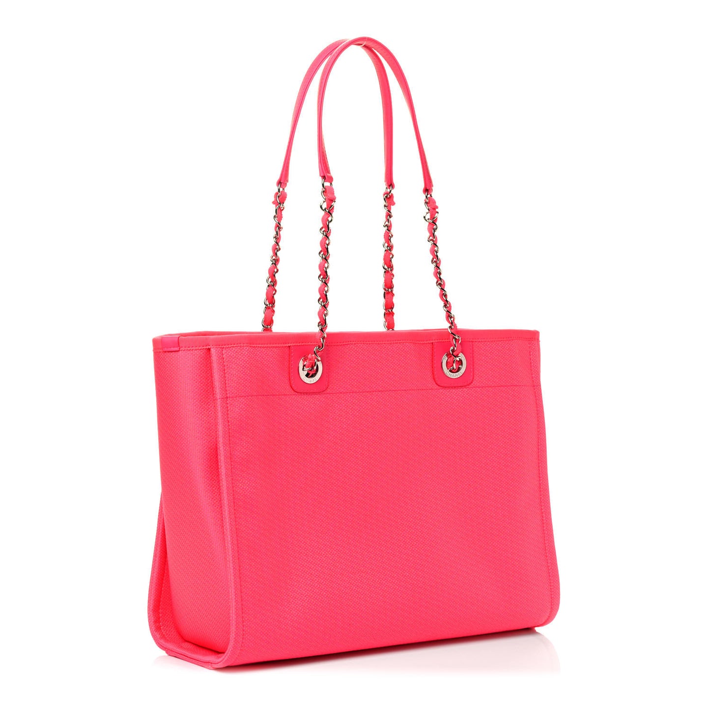 Mixed Fibers Small Deauville Tote Pink Orange