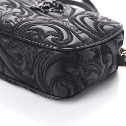 Versace Nappa Embroidered Baroque Palazzo Camera Bag Black 8 of 8