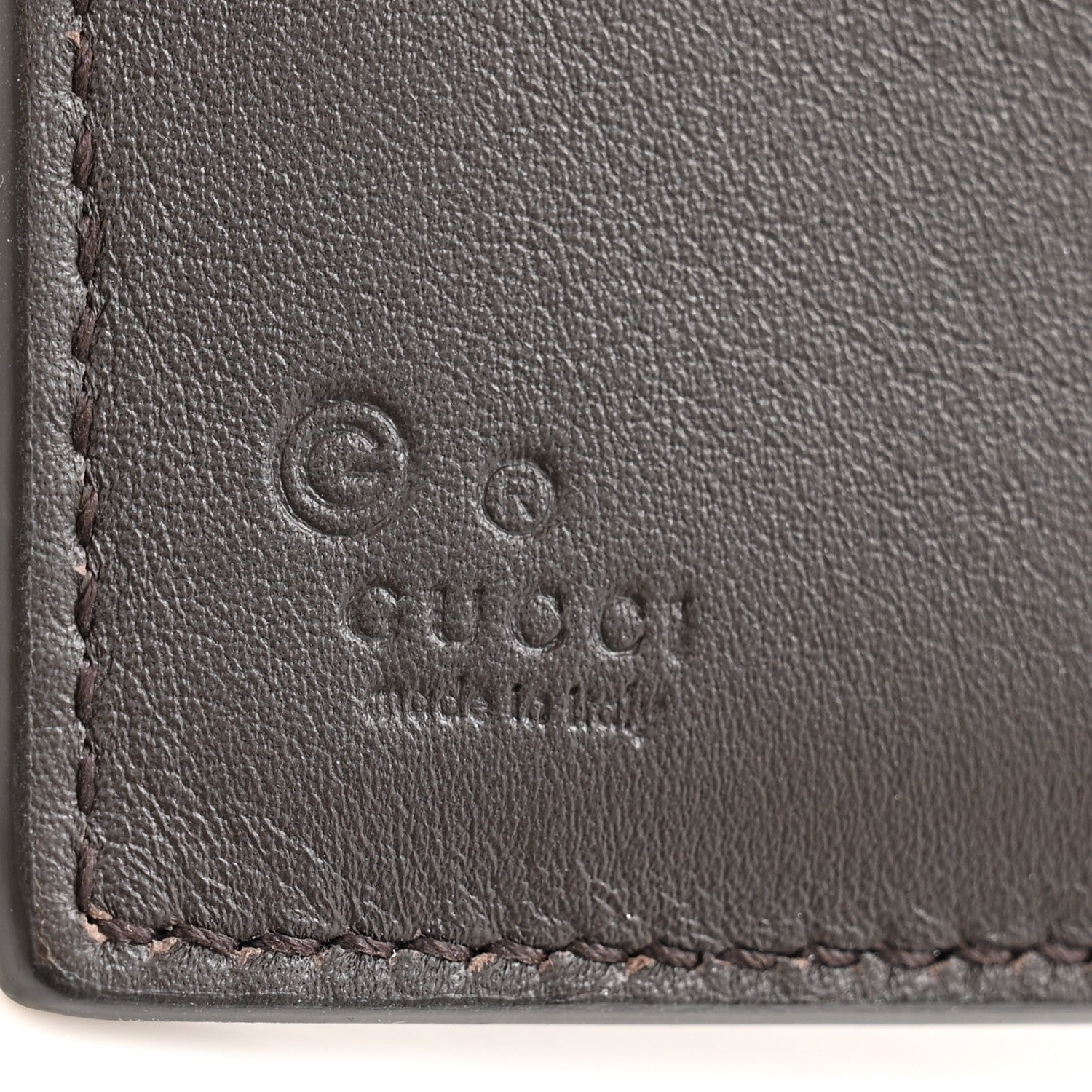 Gucci Microguccissima Snap Bi-Fold Wallet Dark Brown 6 of 7