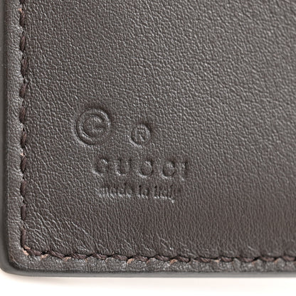Gucci Microguccissima Snap Bi-Fold Wallet Dark Brown 6 of 7