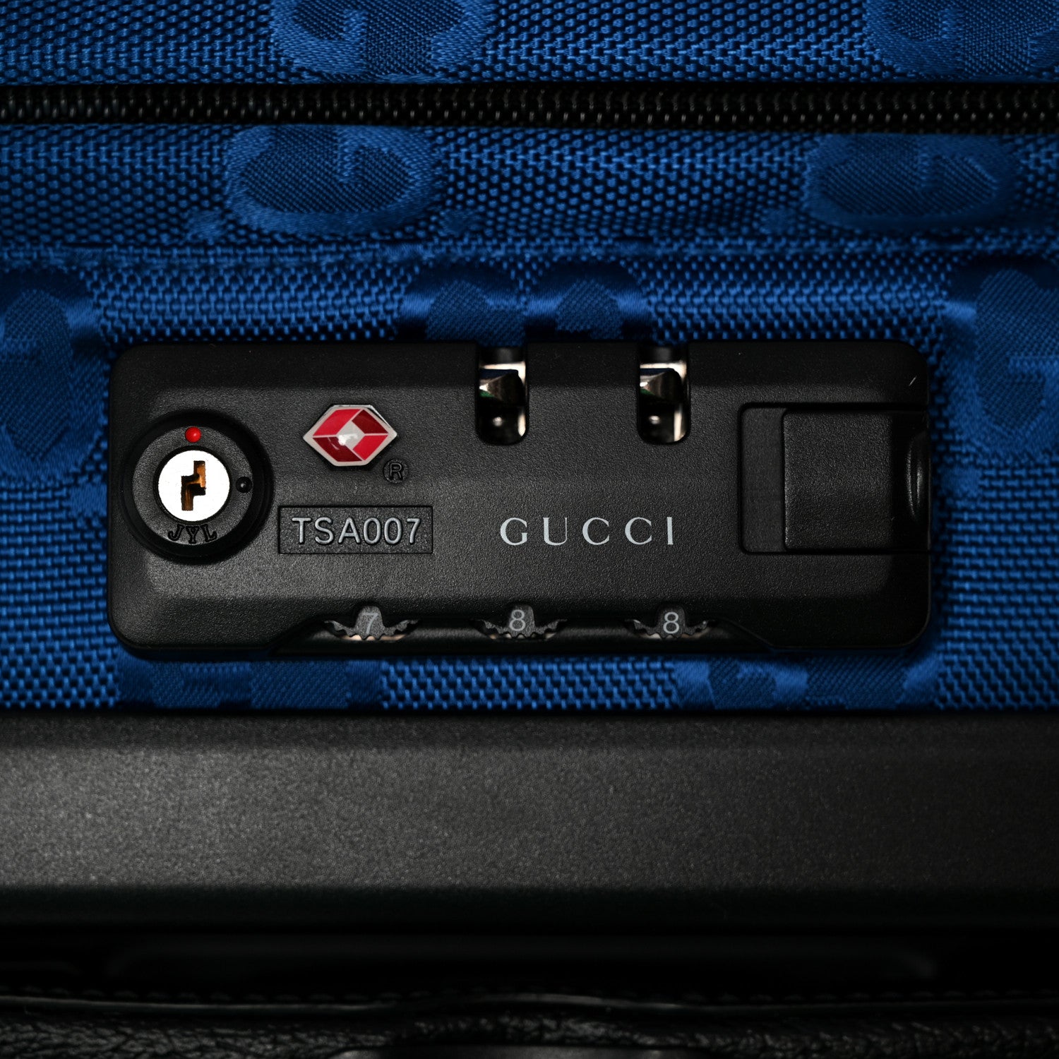 Gucci Econyl Nylon Monogram Off The Grid Suitcase Guilted Blue Black 11 of 11