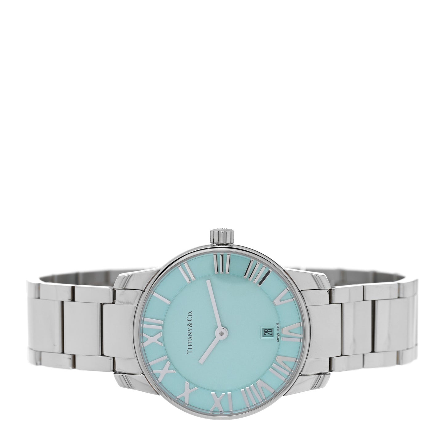 Stainless Steel 29mm Atlas 2-Hand Quartz Watch Tiffany Blue