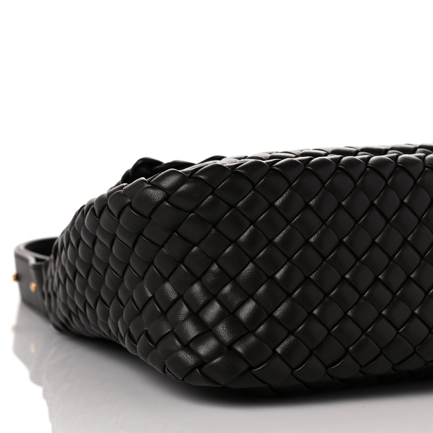 Nappa Intrecciato Cobble Shoulder Bag Fondant