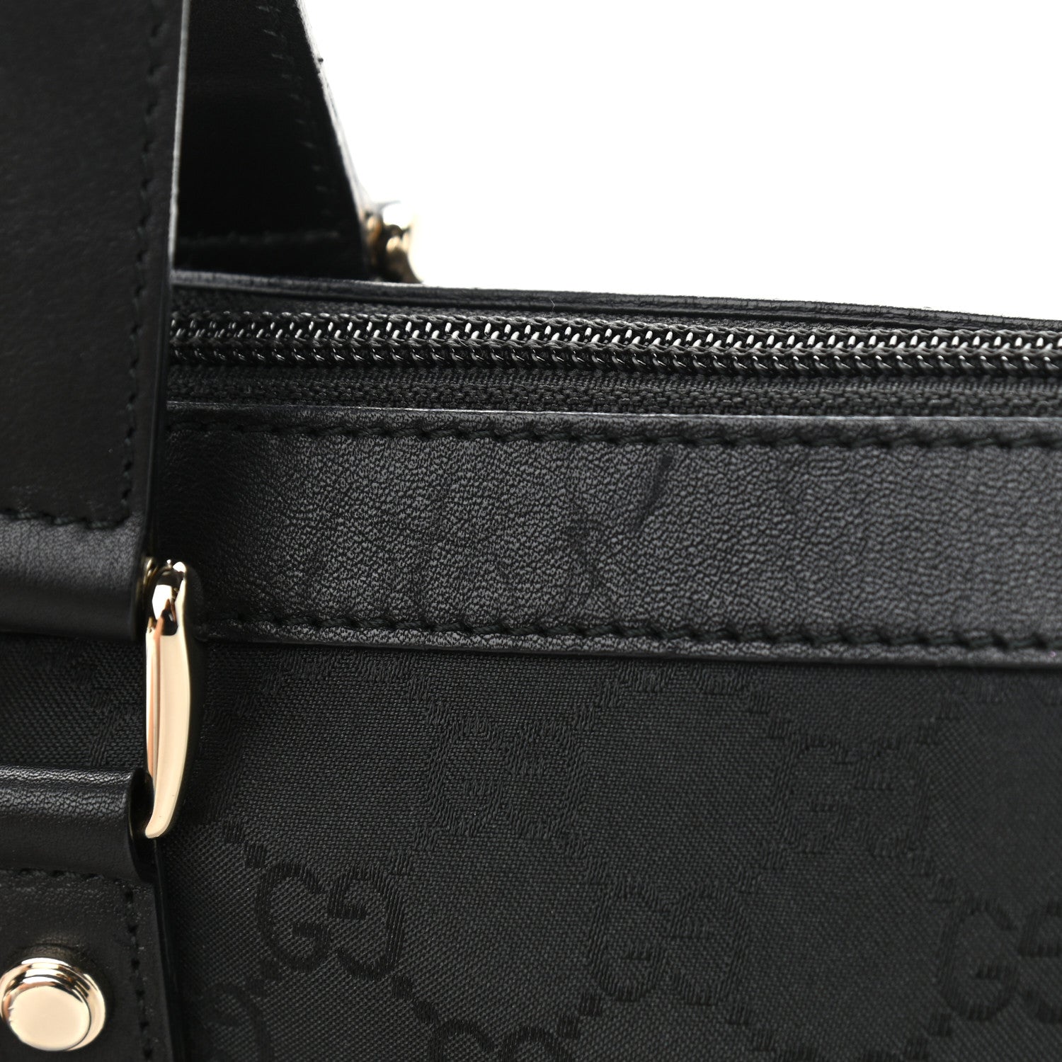 Gucci Nylon Monogram Medium Abbey Tote Black 11 of 11