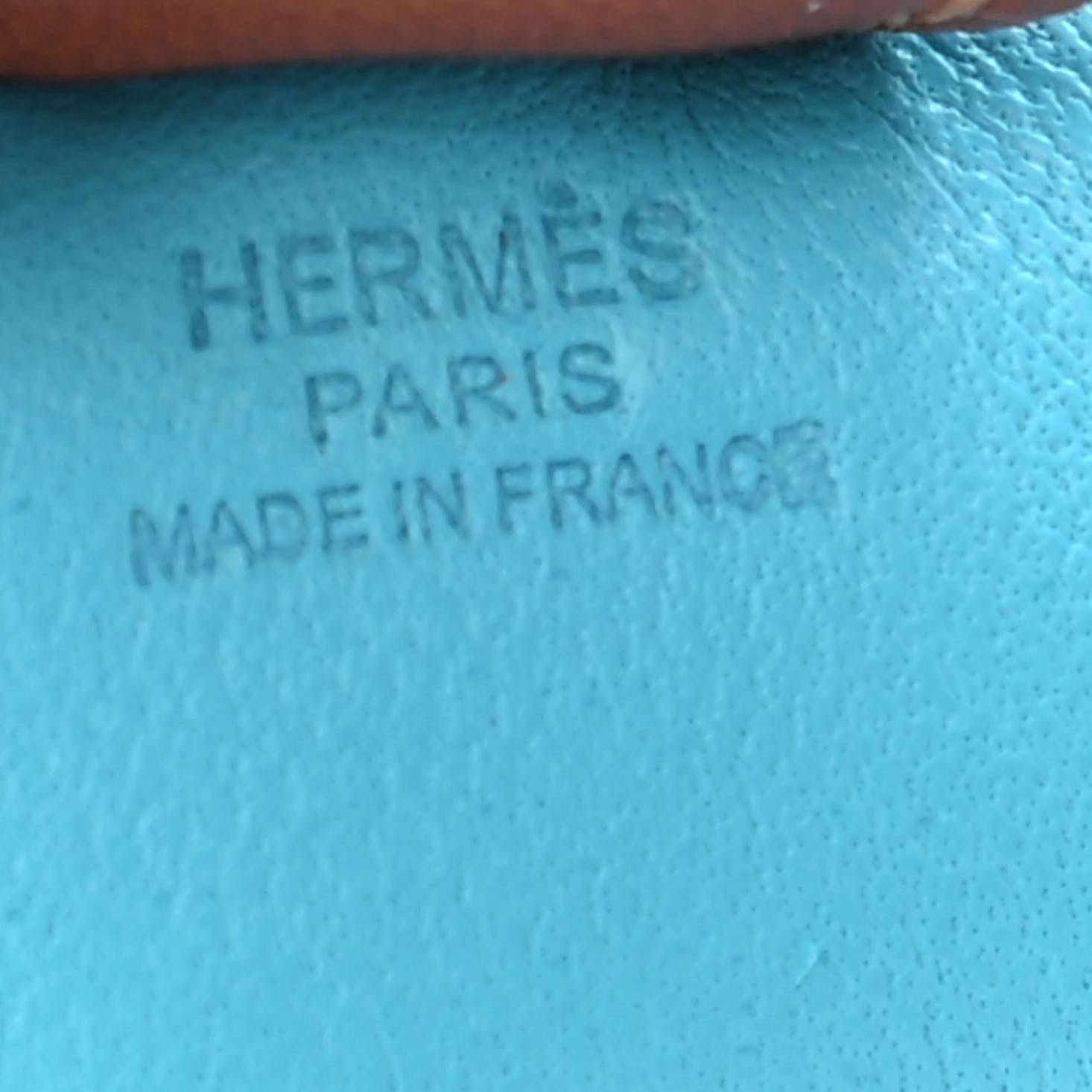 Hermes Milo Lambskin Grigri Rodeo Horse Bag Charm PM Bleu Azteque Bleu Electrique Fauve 3 of 3